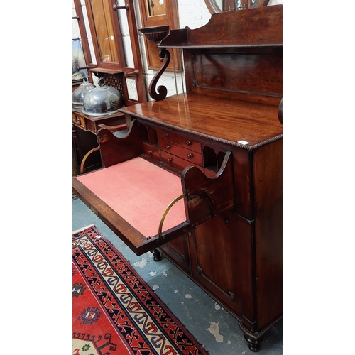 41 - Early 19th Century Mahogany Chiffonier / Secretaire - C. 96cm W x 48cm D x 139cm H