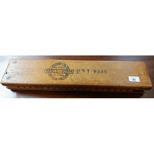 83 - Perlu-Vorm Cigar Press - C. 56cm W x 13cm D