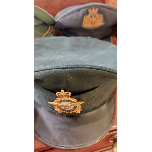 181 - Box Lot of Military Uniform Caps