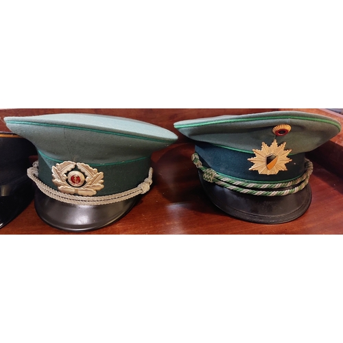 184 - 6 Military Uniform Caps