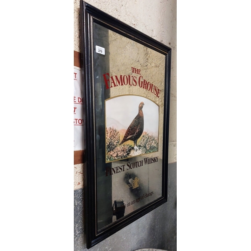 270 - Famous Grouse Advertising Mirror - C. 54cm W x 80cm H