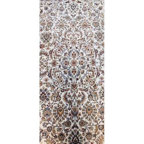 274 - Good Quality Cream Wool Rug - C. 192cm x 310cm