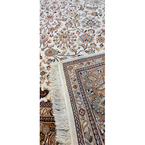 274 - Good Quality Cream Wool Rug - C. 192cm x 310cm