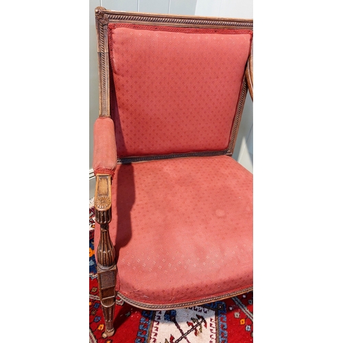 287 - Regency Style Walnut Armchair