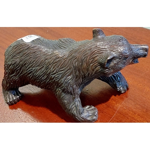 315 - Bronze Bear Figure - C. 20cm W