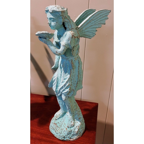 328 - Pair of Cast Metal Angels - C. 50cm H