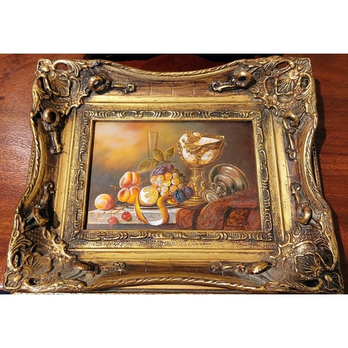 363 - Pair of Gilt Frame Still Life Prints - C. 28cm x 23cm (measurement inc frame)