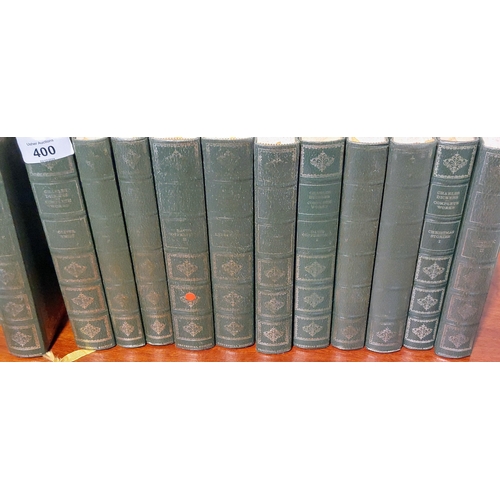 400 - Charles Dickens Complete Works - 12 Volumes Leather Bound with Gilt Tooling