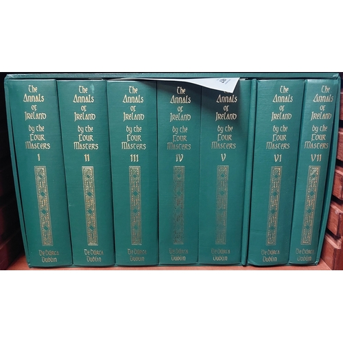 487 - Annals of the Four Masters, Third Edition, reproduced by De Burca, 1988. Seven Vols incl index, in s... 