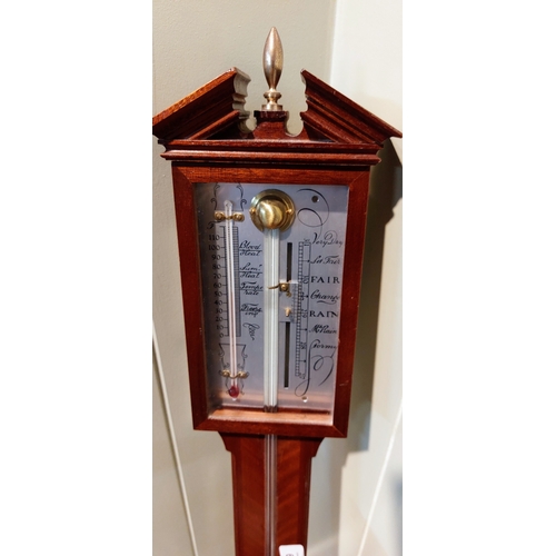 667 - Mahogany Stick Barometer