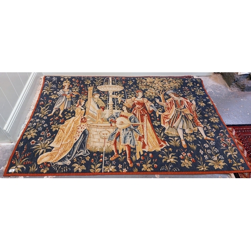 675 - French Tapestry Wall Hanging - C. 183cm W x 125cm H