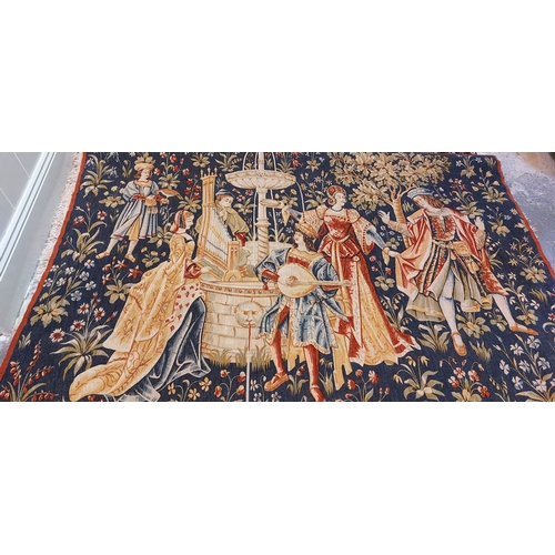 675 - French Tapestry Wall Hanging - C. 183cm W x 125cm H