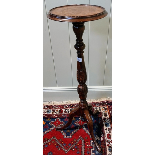 692 - Mahogany Torchere with Tripod Base - C. 92cm H x 30cm W