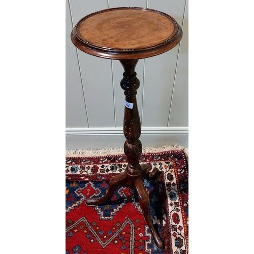 692 - Mahogany Torchere with Tripod Base - C. 92cm H x 30cm W