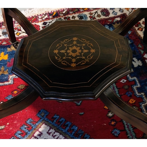 765 - Rosewood Inlaid Octagonal Centre Table - C. 75cm W x 72cm H