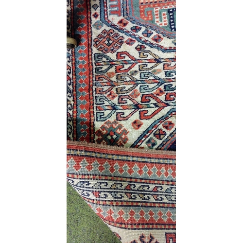 780 - Quality Red Wool Runner Rug - C. 310cm x 80cm