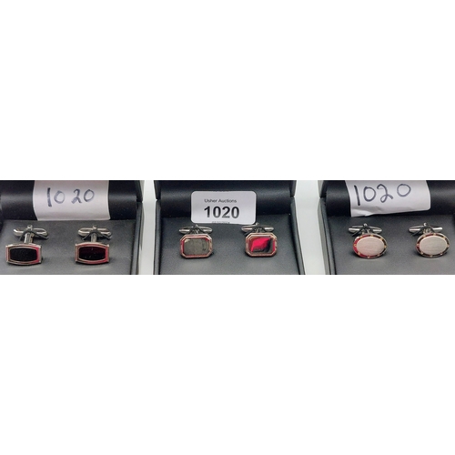 1020 - 3 Sets of D'Alton Cufflinks