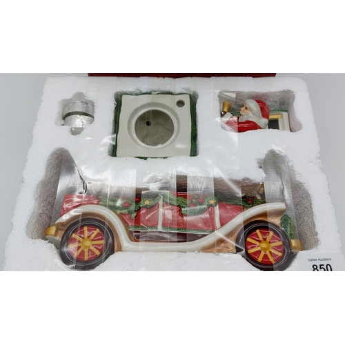 850 - Villeroy & Boch Santas Car Candle Holder - C. 23cm W