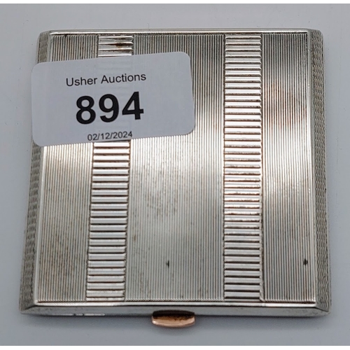 894 - Birmingham Silver Compact Mirror