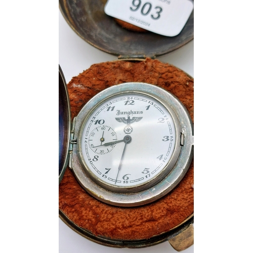 903 - Cased German Pocket Watch