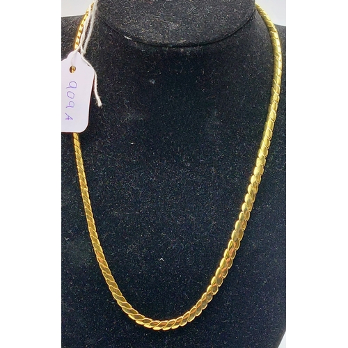 909A - 18ct Gold Necklace - C.24 gram