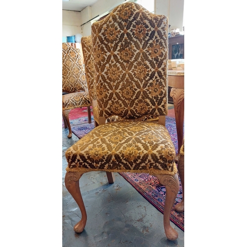 1059 - Set of 6 Upholstered High Back Dining Chairs