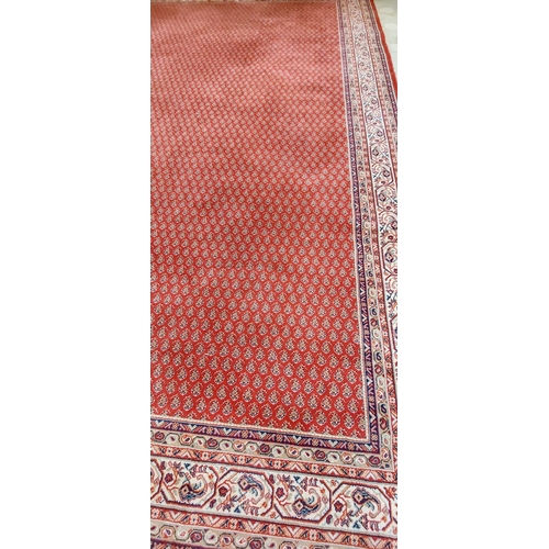 1089 - Large Patterned Red Rug - C. 335cm x 250cm