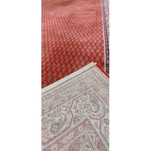 1089 - Large Patterned Red Rug - C. 335cm x 250cm