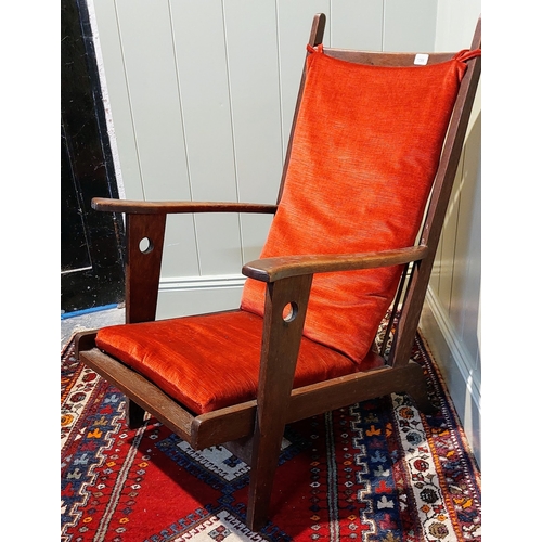 1099 - Arts & Crafts Style Oak Armchair