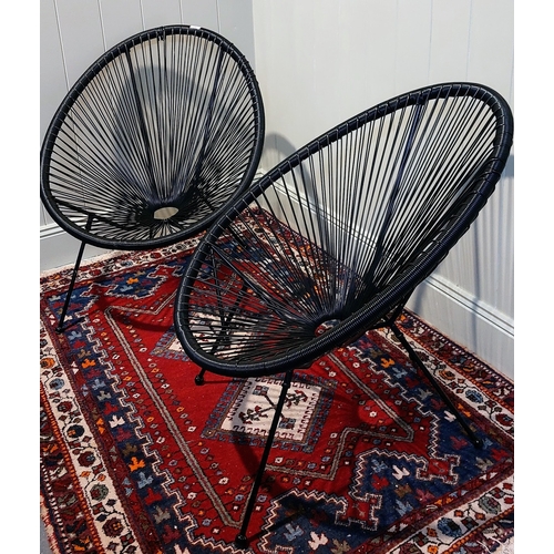 1127 - Pair of Egg String Chairs