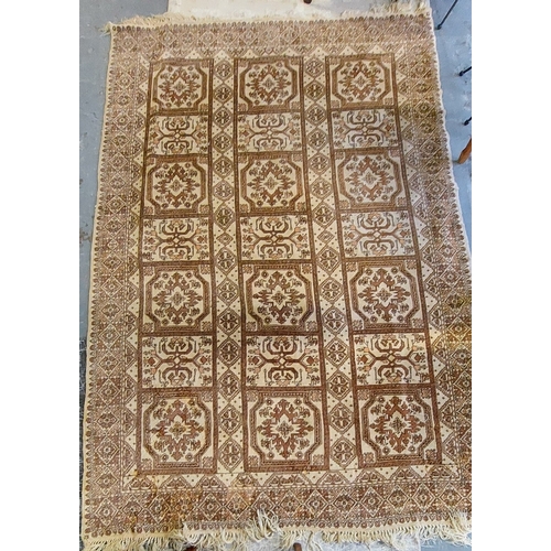 1145 - Cream Wool Hand Knotted Carpet Square - C. 320cm x 210cm