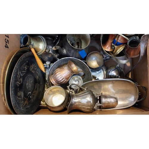 1208 - Large Box of Silver Plated Ware