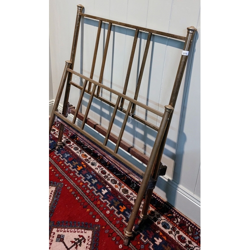 1215 - Brass Single Bed Frame - C. 92cm W