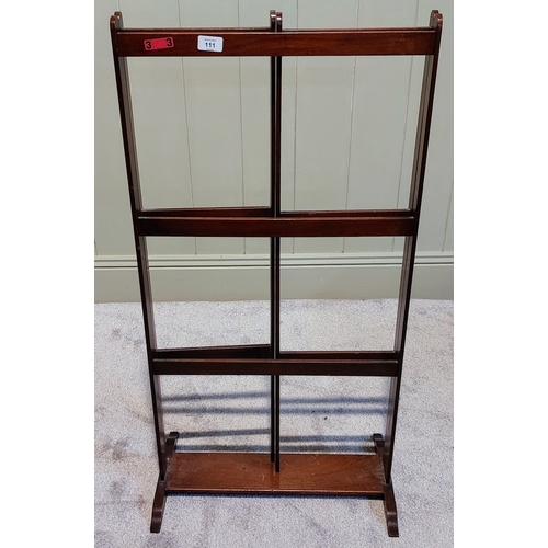 111 - Mahogany Folding Towel Rail