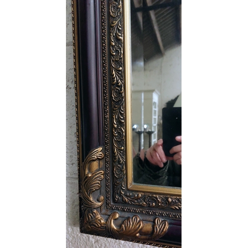 44 - Decorative Bevelled Mirror - C. 80cm x 110cm