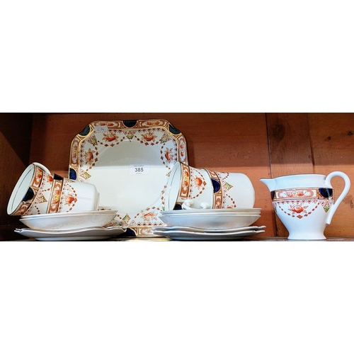 385 - Colclough China Tea Set - 4 Place Setting