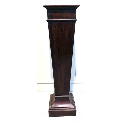 395 - Edwardian Pedestal Torchere - C. 30cm x 30cm x 115cm H