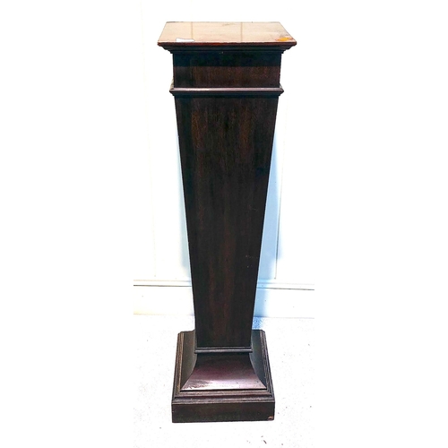 395 - Edwardian Pedestal Torchere - C. 30cm x 30cm x 115cm H