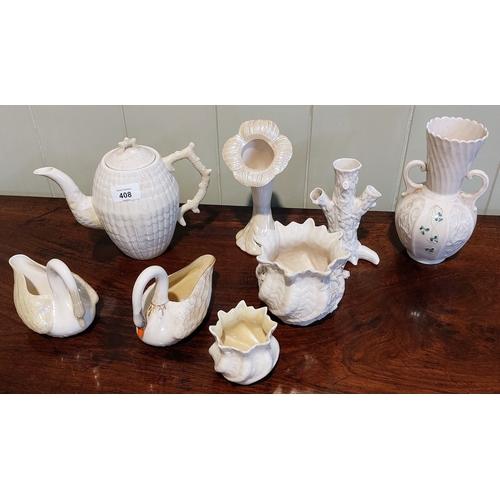 408 - Shelf Lot of Belleek