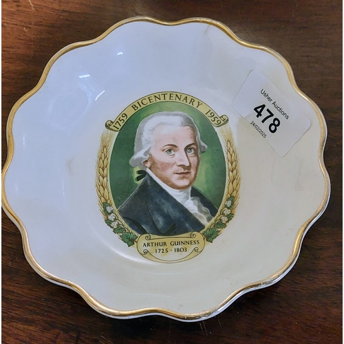 478 - Arklow Arthur Guinness Bicentenary Dish