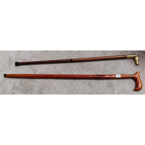 654A - 2 Walking Sticks