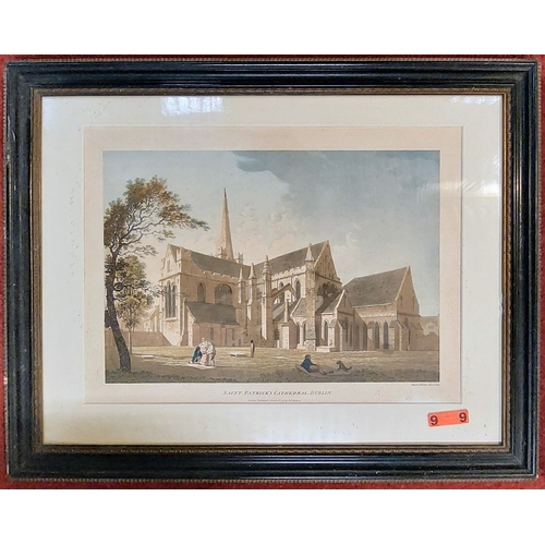 412A - Set of 4 James Malton Dublin Scenes - C. 60cm x 47cm H (measurement inc frame)