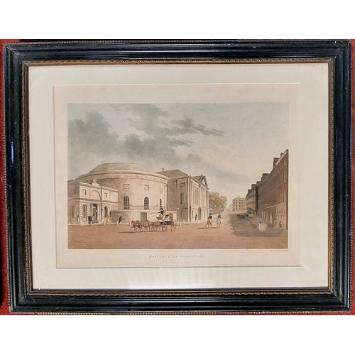 412A - Set of 4 James Malton Dublin Scenes - C. 60cm x 47cm H (measurement inc frame)