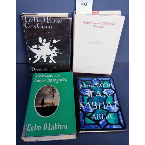 4 Irish Language Hardback Volumes inc Maraíodh Seán Sabhat Aréir, I ...