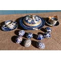 Collection of Blueware Ceramic Eggs, Tureen & a Pair of 19th Century ...