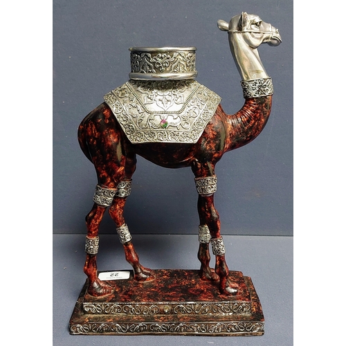 22 - Camel Figural Candle Holder - C. 34cm H