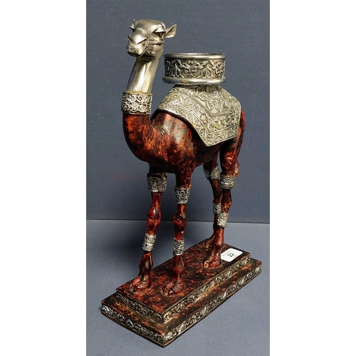22 - Camel Figural Candle Holder - C. 34cm H