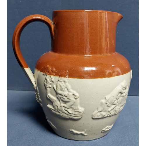 31 - Dutch Glazed Stoneware Harvest Jug