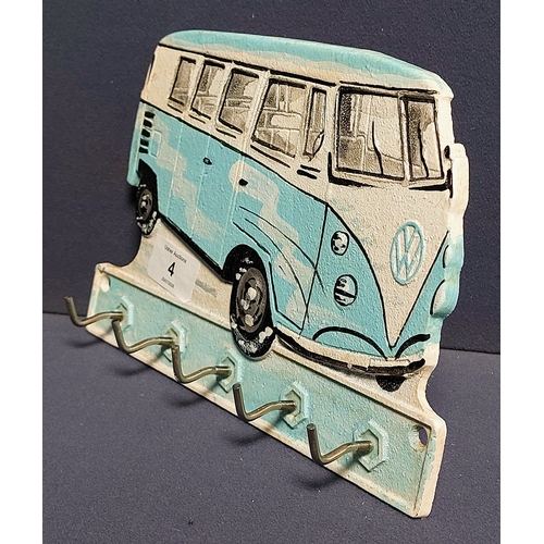 4 - VW Van Wall Mount Key Holder - C. 24cm W
