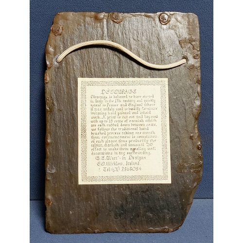 41 - Guinness Advertising Slate - C. 16cm W x 22cm H